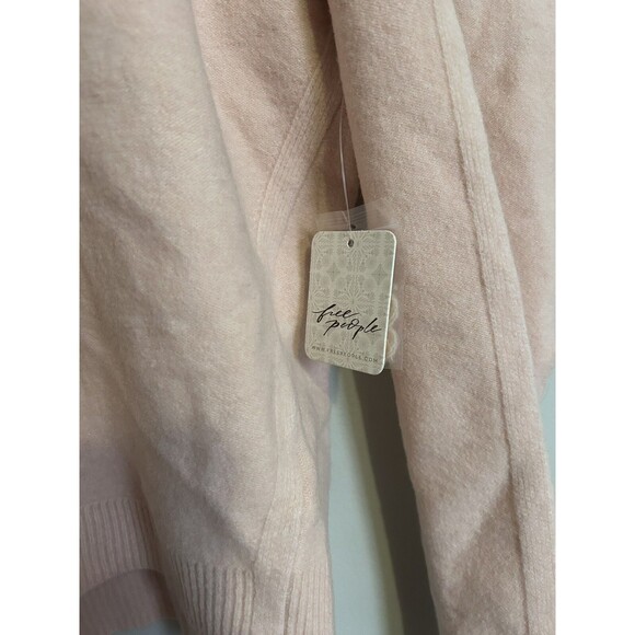 Free People Luna Pullover Sweater Pink Lotus S New w/Tags - Picture 3 of 6